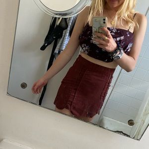 Roxy red skirt barely worn perfect condition